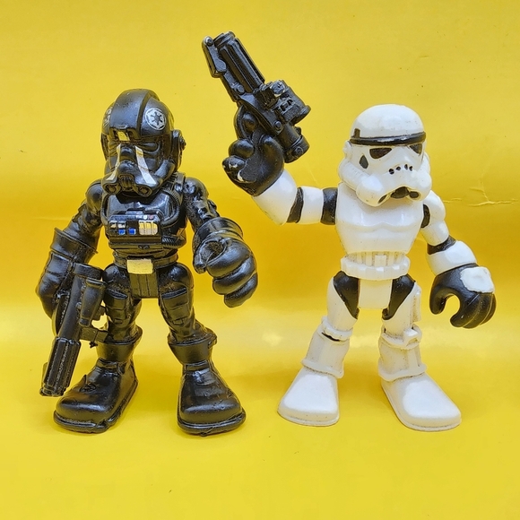 Fisher Price Imaginext Lot Star Wars Stormtrooper Chewbacca 3" - Picture 2 of 9